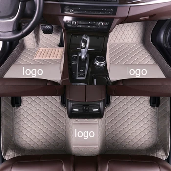 MIDOON oda Automobilių kilimėliai Volkswagen Toureg 2019 2020 Custom auto pėdų Pagalvėlės automobilių kilimų dangtis