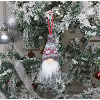 4pcs Kalėdų švedijos Gnome Santa Pliušinis Lėlės, Papuošalai Kabinti Kalėdų Medžio Dekoro