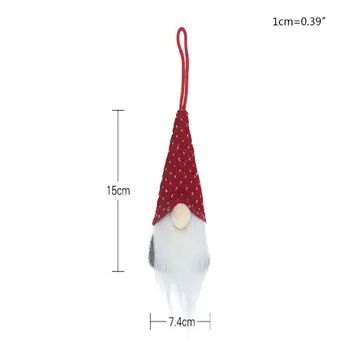 4pcs Kalėdų švedijos Gnome Santa Pliušinis Lėlės, Papuošalai Kabinti Kalėdų Medžio Dekoro