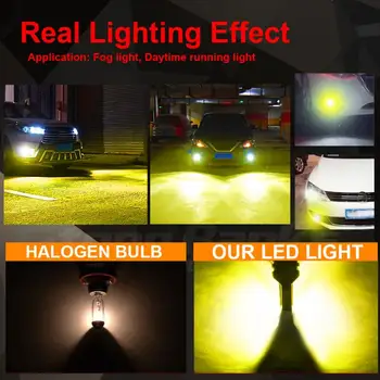 2*LED Šviesos Super Šviesus H3 LED Rūko Lemputės Konversijos Rinkinys 35W 4000LM 6000K Automobilių Priešrūkinis Žibintas Aukštas Šviesos DRL Automobilio 12V LED Žibintai