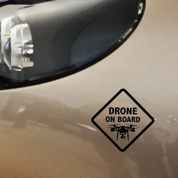Automobilių Lipdukas Motociklų Lipdukas UAV PVC, atsparus Vandeniui, Saulės Decal Juoda/sidabrinė 14.6 cm * 14.6 cm