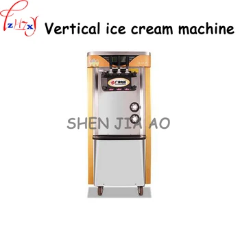 Komercinės 2100W minkštų ledų mašina automatinė vertikali visos nerūdijančio plieno 3 - spalvos minkštas ledų mašina