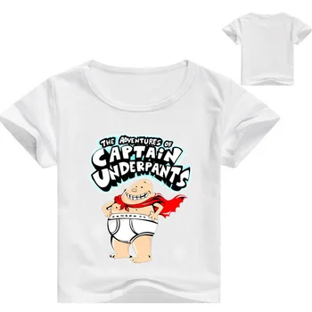 Animacinių filmų Kapitonas apatinės Kelnės spausdinami vaikų dugno marškinėliai trumpomis rankovėmis T-shirt mažylis berniukas, mergaitė, drabužiai 2021 m. vasaros
