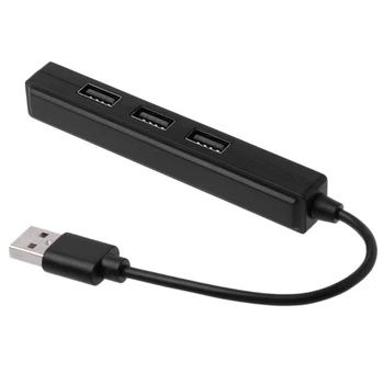 USB 2.0 3 Uostai Koncentratorius Su 3,5 mm Garso plokštės Išėjimo PC Nešiojamas 