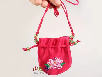 Didmeninė 10 VNT Kinijos vėjo lotus siuvinėjimo goody maišelį Galima pakabinti ant kaklo maišelis maišelyje maišelyje kvepalai BaoFu paketo mažų gauti b