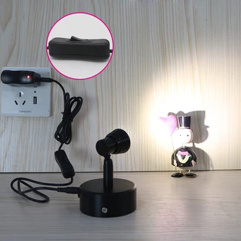 3W LED Nešiojamų Lempa Reguliuojamas Ekrano apšvietimas USB Kištukas Mygtuką Papuošalai