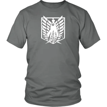 Išpuolis Titan T-Shirt, Scouter Logotipas T-Shirt - Išpuolis Titan Dovanos, AOT Anime ir Animacinių filmų marškinėliai vyrams Unisex Naujas Mados marškinėlius