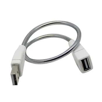 USB led šviesos Pratęsti vielos jungtis metalo USB kabelis vyrų ir moterų DC Lizdas USB lentelė šviesos PC power bank naktį skaitymo šviesa
