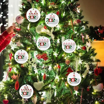 Asmeninį Išgyveno Šeimos 2 Ornamentu 2021 Kalėdų Papuošalai-Unikalūs Kalėdų Eglutės Ornamentu-Specialūs Atmintį