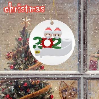 Asmeninį Išgyveno Šeimos 2 Ornamentu 2021 Kalėdų Papuošalai-Unikalūs Kalėdų Eglutės Ornamentu-Specialūs Atmintį
