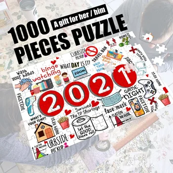 1000 Gabalas Pjūklelis dėlionės (Galvosūkiai) Suaugusiems Didelių Galvosūkiai Tėvų-Vaikų Bendravimą Žaidimas -Apžvalga Įsimintiną Įspūdį