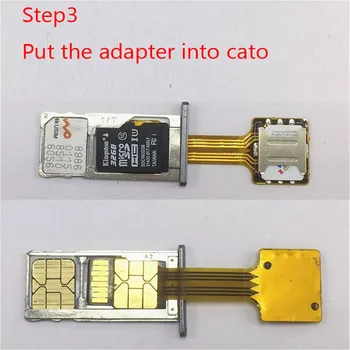 Hibridinis Dvigubai Dual SIM Kortele, Micro SD Adapteris, skirtas 