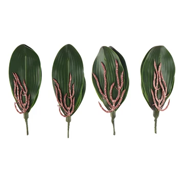 2vnt Parduoti Nekilnojamojo Touch Phalaenopsis Lapų Dirbtinių Augalų 