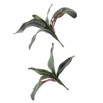 2vnt Parduoti Nekilnojamojo Touch Phalaenopsis Lapų Dirbtinių Augalų 