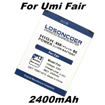 LOSONCOER 2400mAh Už Umi Tikroji Ličio-jonų polimerų baterija + sekimo numerį