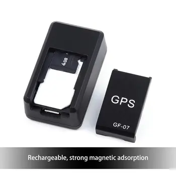 Magnetinio GF07 GSM Mini SPY GPS Tracker Real Time Stebėjimo Locator-Prietaisas Mini GPS Realaus Laiko Automobilių Locator Tracker Sekimo Prietaisas