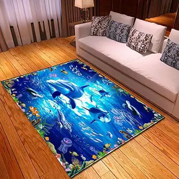 Paplūdimys 3D Atspausdintas kilimų šiuolaikinio Namų dekoro kilimai, miegamojo kambarį zonos kilimėliai, vaikų kambarys žaisti kilimas kūdikių grindų kilimėlis pritaikytas