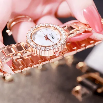 Naujas stilius kvarcas, kalnų krištolas žiūrėti apvalūs laikrodžiai paprasta temperamentas ponios žiūrėti prabangūs laikrodžiai laikrodis