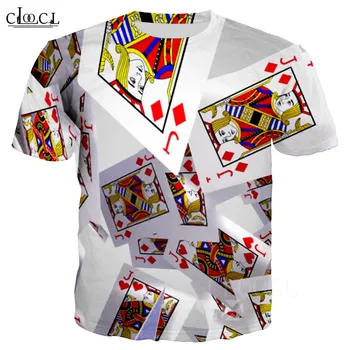 Vasarą Vyrams Marškinėliai GamblingLas Vegas Poker Playing Cards Print T Shirt/Hoodies/Megztiniai Unisex Harajuku Stilius Streetwear Viršūnės