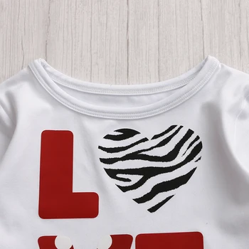 2020 Kaiya Kampas Naują Atvykimo Komplektus Ilgomis Rankovėmis+Zebra Stripes Ilgas Kelnes Meilės Laišką Bamblys Baby Girl Nustato Didmeninės