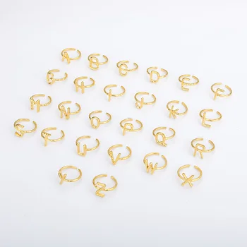 Nerūdijančio Plieno Siūlų išsiuntė pirmą Žiedą, Moterims Mielas Aukso Porą Pirštų Žiedai Elegantiškas Vestuvių Žiedas Papuošalai Dovana Bague BFF