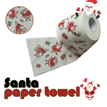 20#Kalėdų Ritininio Popieriaus Atspausdintas Santa Claus Naujas Šiaurės Elnių Kalėdų Tualetinio Popieriaus, Audinio, Kalėdų Dekoracijos