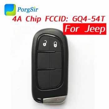 2 Mygtuką, 434mhz Keyless Go Artumo Nuotolinio Valdymo Mygtuką Jeep Cherokee ~ 2018 Su Hitag SEP 4A Chip FCCID: GQ4-54T