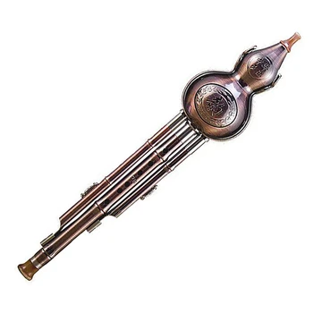 Kinijos Rankų Darbo Moliūgas Šilko Metalo Kalebes Cucurbit Plūduriuojantis Liaudies Muzikos Instrumentas Pradedantiesiems Muzikos Mėgėjams