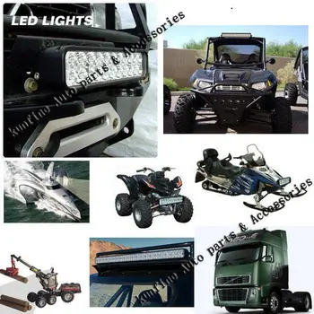10~30 V/120W LED Vairavimo šviesos diodų (LED) darbo Šviesos Juosta led offroad lengvųjų Sunkvežimių Priekabos VISUREIGIS techninė transporto priemonės ATVBoat