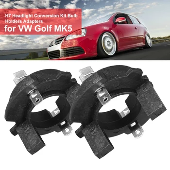 Pora H7 nauja LED Žibintų adapteris Konversijos Rinkinys Lemputės Laikikliai Adapteriai ABS medžiagos, šilumos-įrodymas, tinka Golf MK5