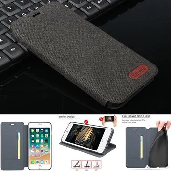 Prabanga PU Odos Flip Case for Xiaomi Redmi 6 Pro Telefonas maišelį Atveju Apsaugos Piniginės Knygos Viršelio Xiomi Redmi 6Pro coque 