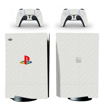 PS1 Stiliaus PS5 Disko Leidimas Odos Lipdukas Playstation 5 Konsolės Ir 2 Kontroleriai Vinilo Decal Apsaugines Odos