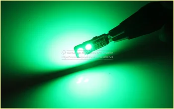 2x 5050 SMD RGB T10 194 168 W5W Automobilio Skaityti Pleišto Šviesos Lempos 6 LED 16 Spalvų LED Lemputė Su 24keys Nuotolinio valdymo pultelį 