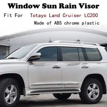 ABS Chrome plastikinių Langų Skydelius Ventiliacijos Atspalvių Saulės, Lietaus Apsaugas, automobilių reikmenys Totayo Land Cruiser LC200 2007-2020