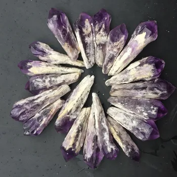 2vnt gražių natūralių neapdorotų ametistas kvarco Kristalas brangakmenio taško, meditacija, reiki gydymo tamsiai violetinė crystal namų dekoro