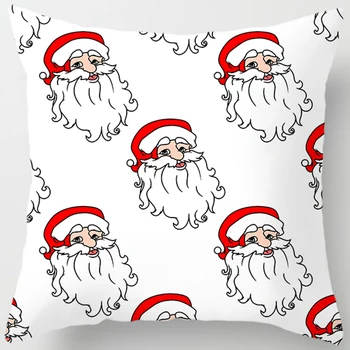 Kalėdų snowmen pagalvių užvalkalai satino aikštėje Pagalvės užvalkalą mielas animacinių filmų pagalvių užvalkalus dydis 45*45cm