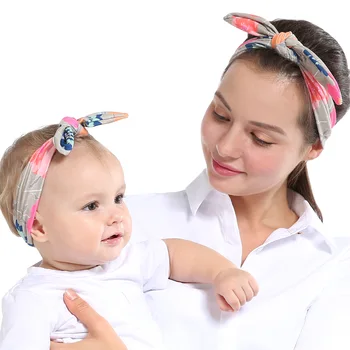 Baby girl lankelis Kūdikio plaukų aksesuarų, lankai naujagimių galvos Apdangalai, tiara headwrap Lopšelio tvarstis Juostelės Motina Vaikai triušio ausies