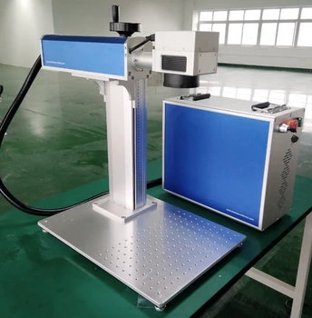 Pagaminta Kinijoje aukštos kokybės 20W 30W CO2 pluošto lazerinio ženklinimo mašinos on-line ženklas su pigiai