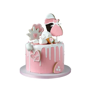 Imituojamas dušo tortas Namų minkštas dizaino Vaikų gimtadienio susitarimą Vestuvių rekvizitai vitrinos