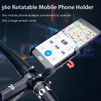 360 Laipsnių Pasukti Rankenos Aliuminio Dviratį Dviračiu Telefono Turėtojas Motociklo galinio vaizdo Laikiklio tvirtinimas Telefono GPS Telefono Stovas