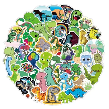 50pcs mielas Animacinių filmų Dinozaurų Lipdukai Žaislas Vaikams, Neperšlampami 