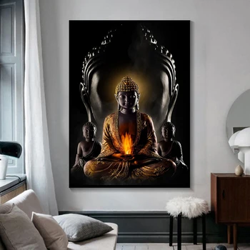 Dievas Buda Meno Drobė Spausdina Tapyba, Modernus Buda Drobė Meno Paveikslų, Nuotraukų Kambarį Namo Sienų Apdaila Neįrėminti