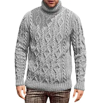 Allthemen свитер мужской водолазка мужская Žiemą šiltas мужская одежда Vyrų vientisos Spalvos Megztinis Golfo Priežastinis Outwear Kailis