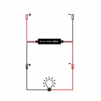 4 pcs12V Motociklo Posūkio Signalo Lemputė Flasher Adapteris Indikatorius Pataisyti Klaidą Dekoderis Varžai LED Lempos Canceller Priešrūkinis Žibintas Rezistorius