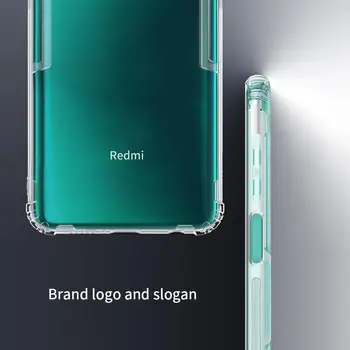 Redmi Pastaba 9s 9 Pastaba Pro 9 Pastaba Pro MAX Atveju Korpusas Nillkin 0,6 mm Minkštos TPU Silikono Aišku, galinis Dangtelis Atveju Xiaomi Redmi Note9