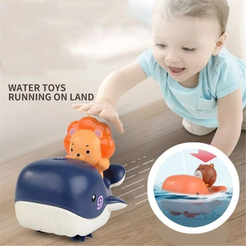 Kūdikio Maudymosi Žaislais Prisukamas Banginis Likviduoti Automobilių Žaisti Vandens Baseinas, Dušas, Vonios Kambario, Vaikų Baseinas Voniai Baby Vandens Žaislai