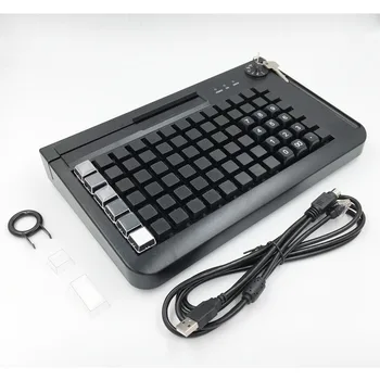 KB78 POS Klaviatūra įmontuota Smart Card Reader, POS Klaviatūros Medicinos Taikymo
