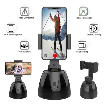 Smart Nešiojamų Selfie Stick 360 Sukimosi Auto Face Objekto Stebėjimo Kameros Trikojis Laikiklis Smart Fotografavimo, Mobiliojo Telefono Kameros Stovas