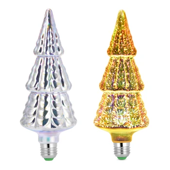 E27 6W LED Lemputės, Kalėdų Eglutė, LED Lemputes, Spalvingas Vestuvių Meno Baras Dovana 3D Fejerverkų Led Šviesos Namų Dekoro Lemputės Priedai