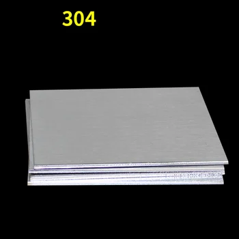 1Pc 304 Nerūdijančio Plieno kvadratinė plokštė Tikslumo tarpiklis Storas plonas storis 0.01 mm/0.02/0.03/0.04/0.05/0.08 x 100mm x 100mm